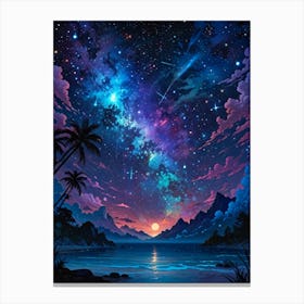 Starry Night Sky 23 Canvas Print