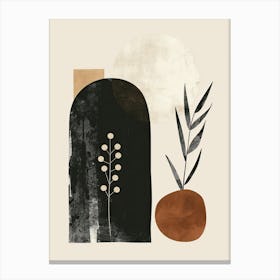 Palembang Stone Park Bauhaus Minimalist Canvas Print