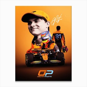 Oscar Piastri 2 Canvas Print