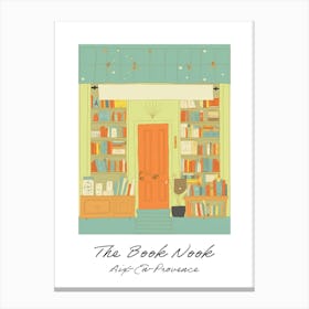 Aix En Provence The Book Nook Pastel Colours 1 Poster Canvas Print