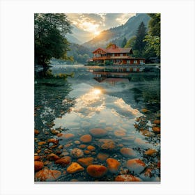 House On The Lake Canvas Print