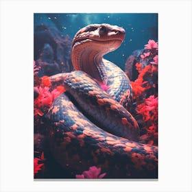 Snake In The Water Canvas Print