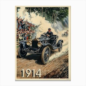 Aihrgdesign A Vintage Poster Of An Automobile Rally In 1914 F E89769f7 B3a5 4d88 Be7e 2b3233282541 3 Canvas Print