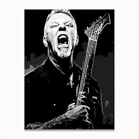 James Hetfield Metallica - Scream Canvas Print
