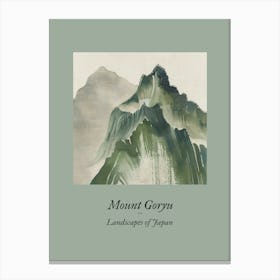 Landscapes Of Japan Mount Goryu 77 Canvas Print