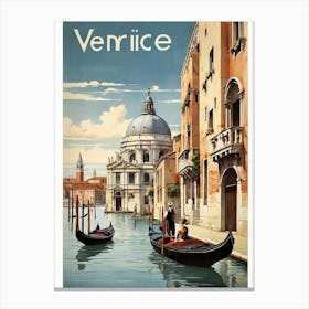 Vintage Travel Poster Venice 9 Art Print 1 1 Canvas Print