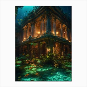 Underwater Palace Canvas Print