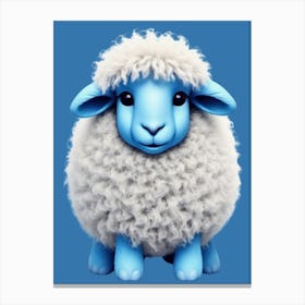 Cute Sheep with Soft Fur Canvas Print
