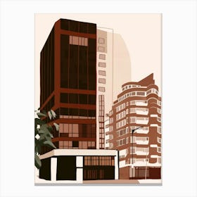 Illustration Of A Building 1 Canvas Print