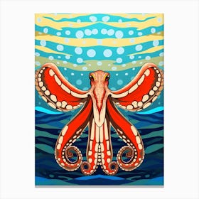 Mimic Octopus Illustration 16 Canvas Print