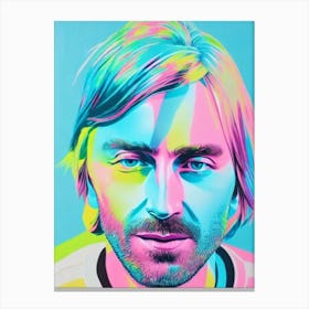 David Guetta Colourful Illustration Canvas Print