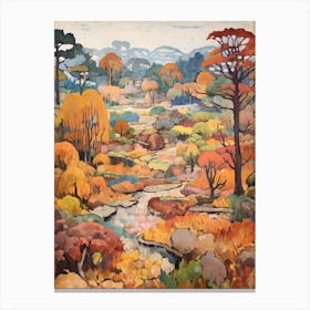 Autumn Gardens Painting Rikugien Gardens Japan 1 Canvas Print