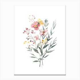 Watercolor Flowers 12 Canvas Print