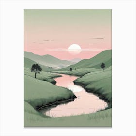 Serene Landscape Art Print (5) Canvas Print