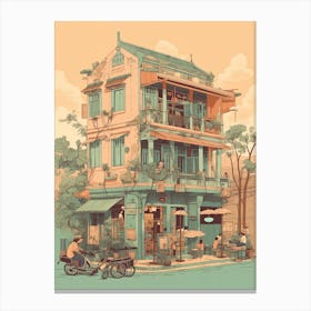 Hanoi Vietnam Illustration 1 Canvas Print