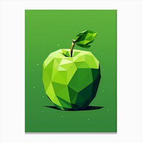 Low Poly Apple 2 Canvas Print