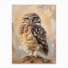 Burrowing Owl Painting 7 Canvas Print