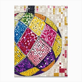 Mosaic Christmas Ornament Canvas Print