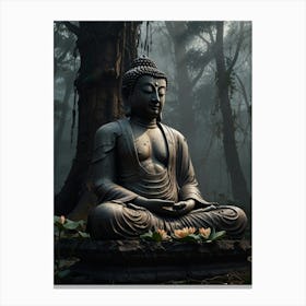 Buddha In The Forest 1 Canvas Print