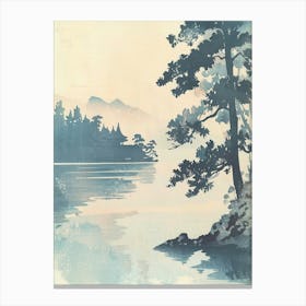 Ise Japan 5 Retro Illustration Canvas Print