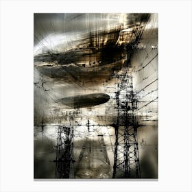 Aliens In The Sky 2 Canvas Print