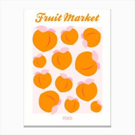 Fruit Market Peach Canvas Print