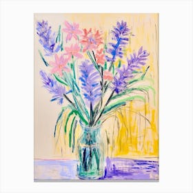 Flower Painting Fauvist Style Lavender 2 Canvas Print