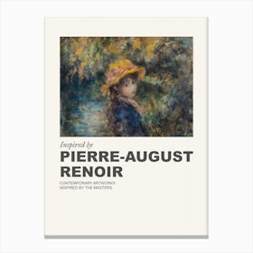 Museum Poster Inspired By Pierre August Renoir 4 Canvas Print