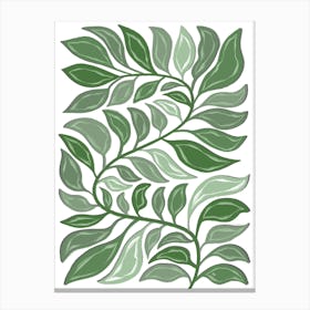 Green Snake Plant Canvas Print