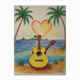 Acoustic Guitar 3 Canvas Print