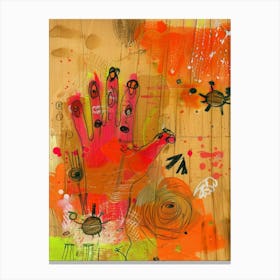 Hand Painting 2 Canvas Print