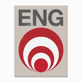England Flag Canvas Print