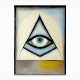 Clarity, Symbol, Third Eye Rothko Neutral Canvas Print
