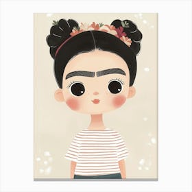 Frida Kahlo, Nursery Wall Art for Kids 1 Canvas Print