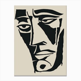 Face Of A Man 22 Canvas Print