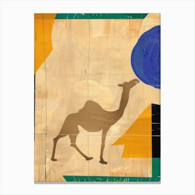 Camel 1 Cut Out Collage Canvas Print
