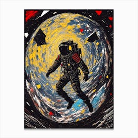 Astronaut In Space 2 Canvas Print