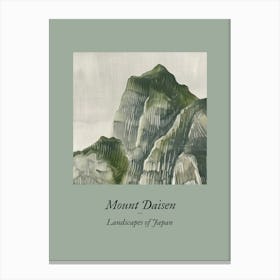 Landscapes Of Japan Mount Daisen 83 Canvas Print