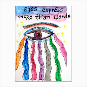 Eyes Express More Than Words Canvas Print