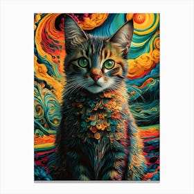 Cat In Space 1 Canvas Print