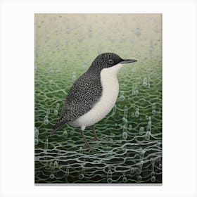 Ohara Koson Inspired Bird Painting Dipper 3 Canvas Print