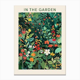 Colourful Garden Poster Canvas Print