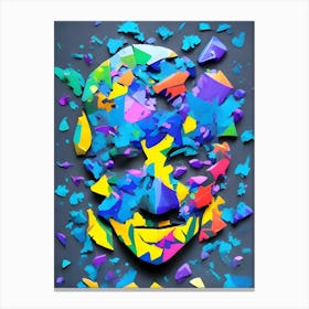 Shattered Face Canvas Print