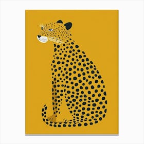Yellow Leopard 4 Canvas Print