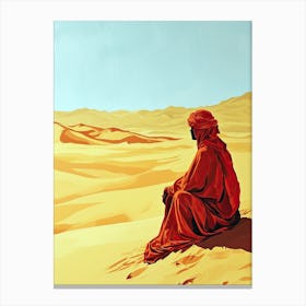 Sands Of The Desert, Minimalism, Middle East Canvas Print