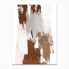 Abstract Mocha Painting Canvas Print