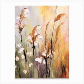 Fall Flower Painting Lily Of The Valley 3 Canvas Print