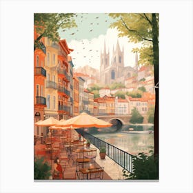 Bilbao Spain 2 Illustration Canvas Print