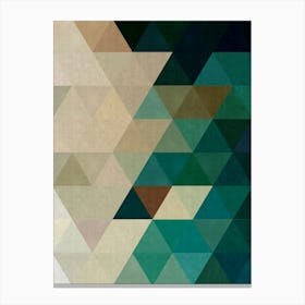 Harmonious composition of triangles 1 Canvas Print