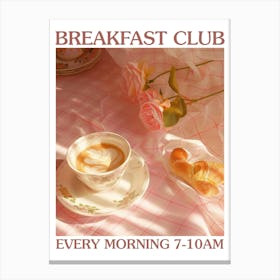 Breakfast Club Yogurt, Coffee And Bread 1 Canvas Print